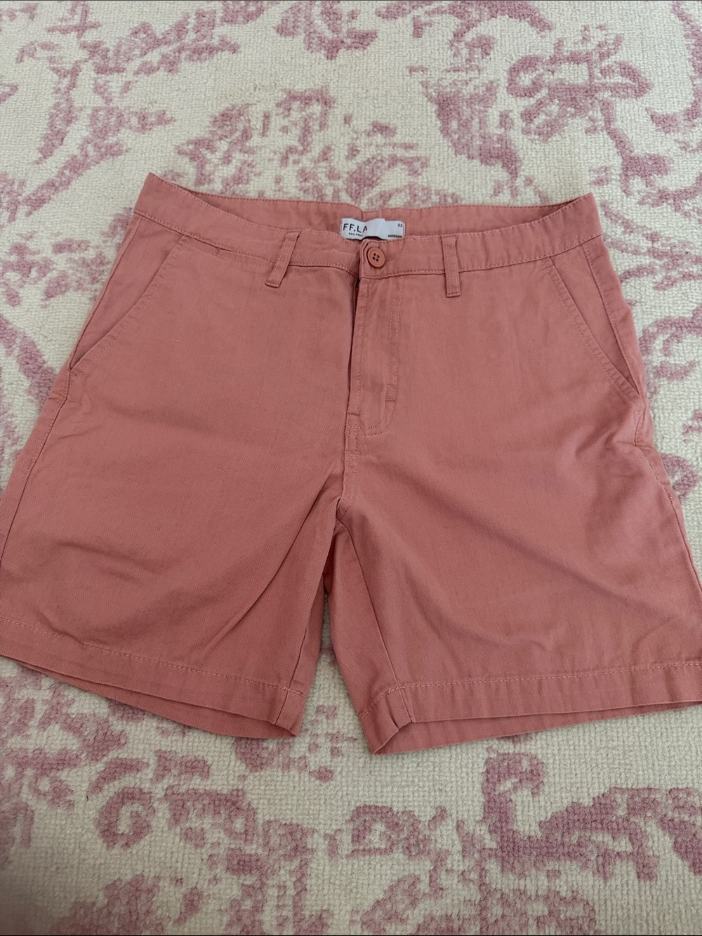 FF.LA Modern Coral Pink Chino Shorts